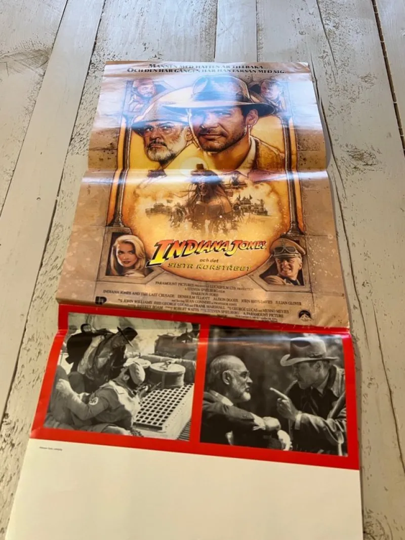 Tradera Indiana Jones och det sista korståget - affisch No33^ Affischer