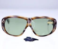 Tradera Indo ‘Niagara’ Spanish handmade 1970s brown cutaway acetate unisex sunglasses> Solglasögon