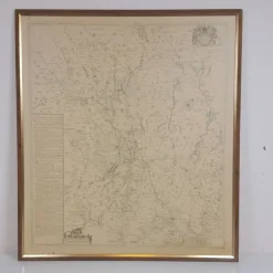 Tradera Inramad karta över Jämtland - Reproduktion - 1685 - Johan Stenklyft> Grafik, Kartor & Tryck