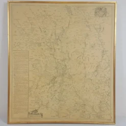 Tradera Inramad karta över Jämtland - Reproduktion - 1685 - Johan Stenklyft> Grafik, Kartor & Tryck