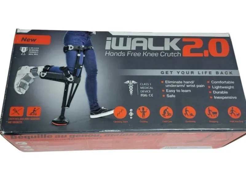 Tradera Hjälpmedel<iWALK2.0 Handsfree krycka Knäkrycka