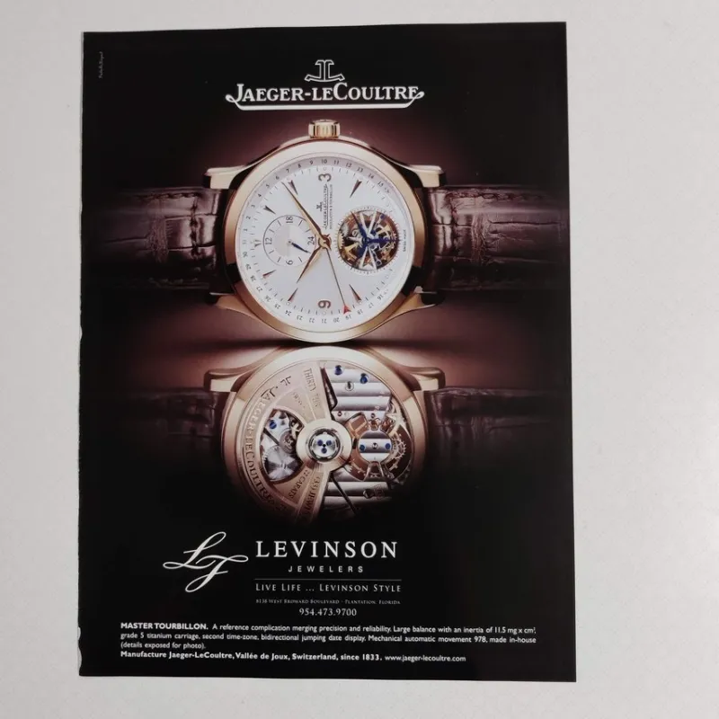 Tradera JAEGER-LECOULTRE Master Tourbillon annons från 2009^ Övrigt Klockrelaterat