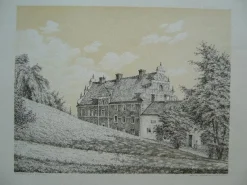 Tradera JAMES PAULI DET GAMLA BISKOPSHUSET i FÄRGLITOGRAFI FRÅN 1928^ Grafik & Teckningar