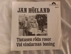 Tradera Jan Höiland Tiotusen röda rosor ( obs omslag)^ Skivomslag