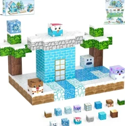 Tradera JauniQ Frozen Set med magnetiska block 100 st.> Magneter