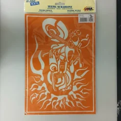 Tradera Javana textil stencil/schablone motorbike, art nr 92520^ Konstnärstillbehör