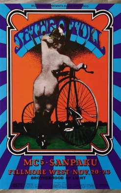 Tradera JETHRO TULL FILLMORE WEST 1969 PHOTO POSTER^ Musikposters