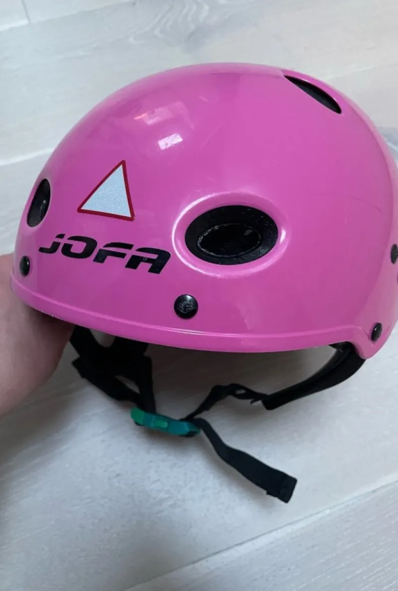 Tradera Jofa hjälm rosa stl M> Barnsäkerhet