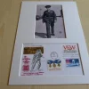 Tradera John Basilone WWII fotografi & USA förstadagsbrev med passepartout^ Nordamerika