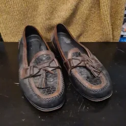 Tradera Herrskor<Johnston & Murphy loafers, bruna, Strl 11,5 (46-47?)