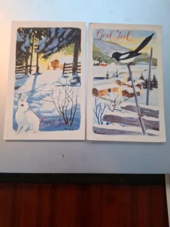 Tradera Nordiska Länder<JULEKORT x 2 SIGN THORSRUD