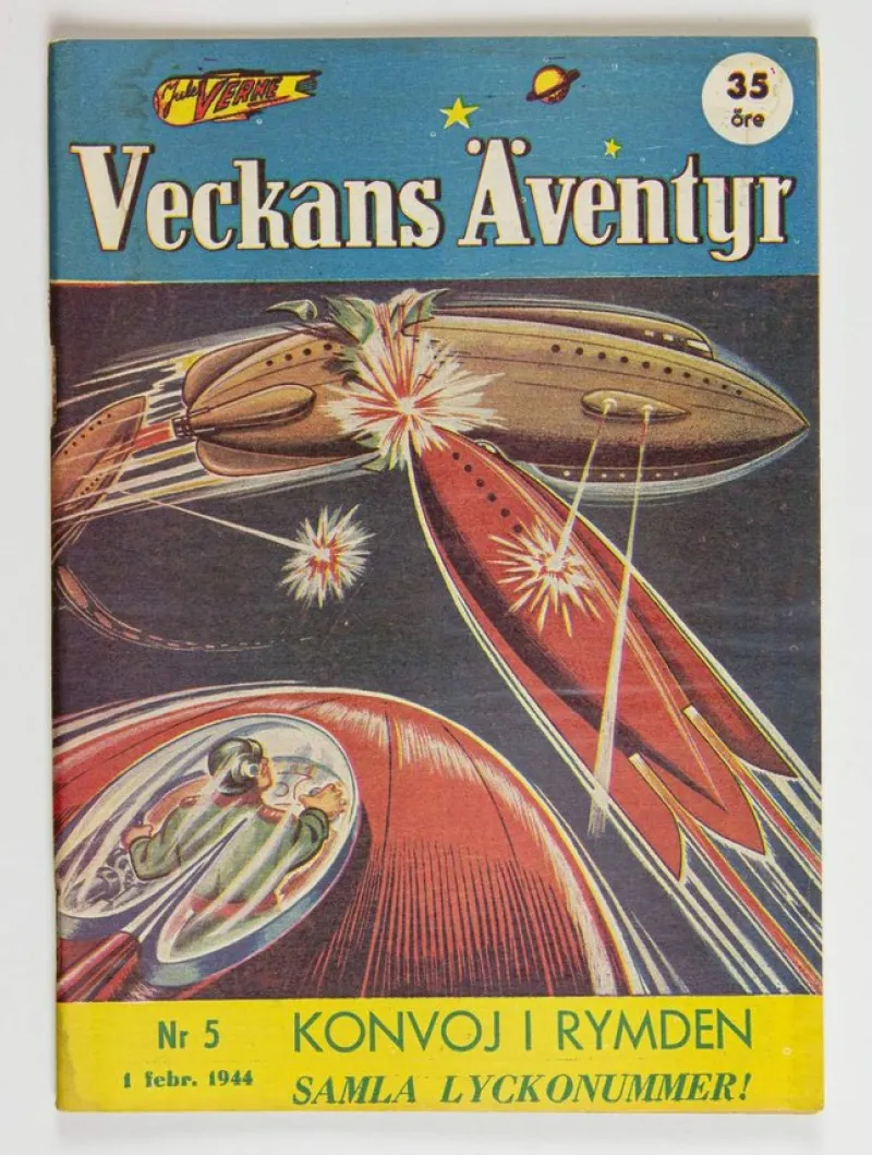 Tradera Jules Verne-Magasinet 1944 nr 5 - Veckans Äventyr> Serier Övriga Världen