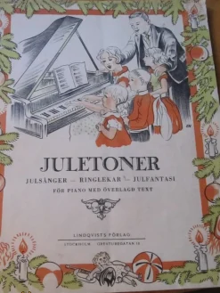 Tradera Juletoner julsånger ringlekar för piano^ Noter & Nothäften