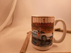Tradera kaffe mugg chevrolet corvette dangerus curves 222009^ Kaffe & Te
