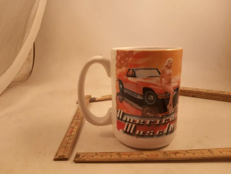 Tradera kaffe mugg chevrolet corvette american muscle 22203^ Kaffe & Te