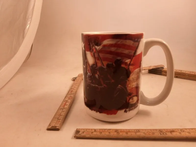 Tradera kaffe mugg the volunteers fanbärare inbördeskriget usa 56009^ Kaffe & Te