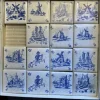 Tradera KAKELPLATTOR, 15 st, miniatyr, Old dutch tile, Driessen chocolade.> Övrig Antik & Design