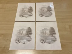 Tradera Kakelplattor med landskapsmotiv> Golv, Kakel & Klinker