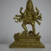 Tradera Kali - Hinduisk ikon i gjuten mässing - Mycket dekorativ figur 105mm Fint skick> Ikoner & Religiösa Föremål