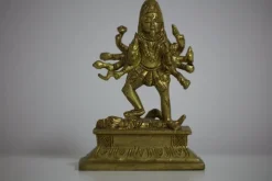 Tradera Kali - Hinduisk ikon i gjuten mässing - Mycket dekorativ figur 105mm Fint skick> Ikoner & Religiösa Föremål