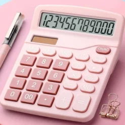 Tradera Hjälpmedel<KALKYLATOR ROSA