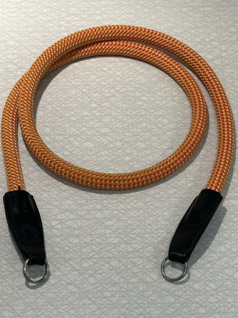 Tradera Kamerarem Leica Rope Strap Glowing red / Orange 100 cm^ Kameratillbehör