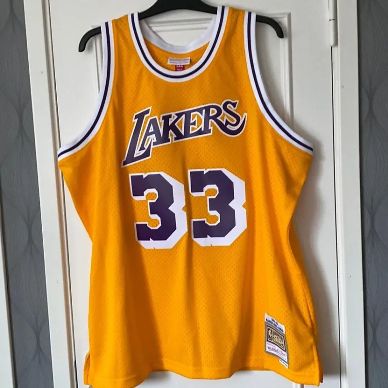 Tradera Basket<Kareem Abdul-Jabbar Los Angeles Lakers Jersey Storlek 2XL