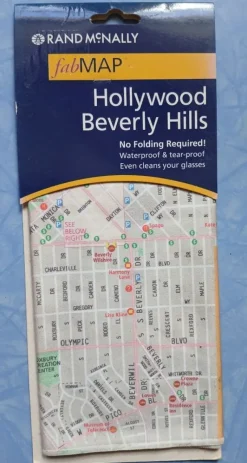 Tradera Karta Hollywood Beverly Hills. Gjord i microfiber!> Grafik, Kartor & Tryck