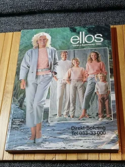 Tradera Priskuranter & Kataloger<Katalog Ellos Vår Sommar 1984 Vintage Kläder 80 tal HIFI Nintendo TV-spel