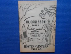 Tradera Priskuranter & Kataloger<Katalog TH. Carlsson Borås 1947-48