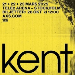 Tradera KENT STÅPLATS - 27/3 (Sista konserten)> Konserter