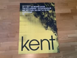 Tradera Kent Turneaffisch 2025^ Musikposters