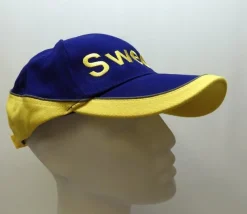 Tradera Övrig Sport & Fritid<Keps Gul & Blå med Brodyr Sweden