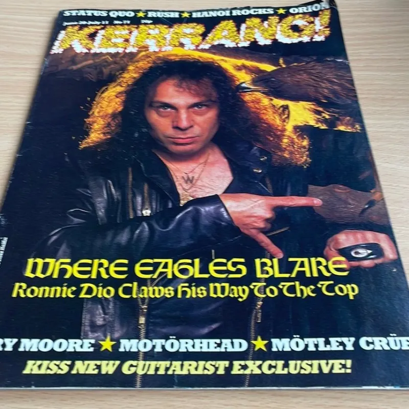Tradera Kerrang! Nr 71 - Ronnie Dio, Hanoi Rocks, m.fl. - Juni 1986^ Musiktidningar & Litteratur