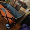 Tradera Trädgårdsredskap<80kg kapacitet vikbar vagn med 4st 360° svängbara hjul och justerbart handtag