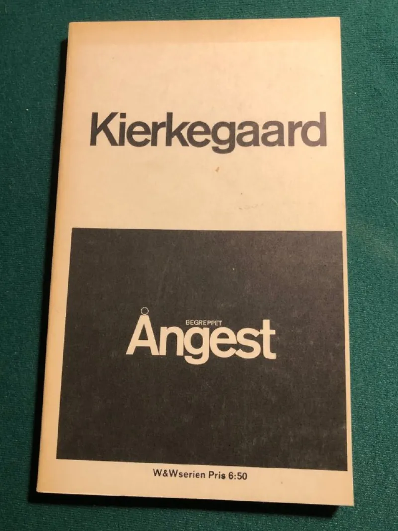 Tradera Kierkegaard: Begreppet Ångest> Filosofisk Litteratur