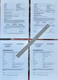 Tradera Musikmemorabilia<Kim Larsen & Kjukken - Engagemangsavtal och Bokningsbekräftelse