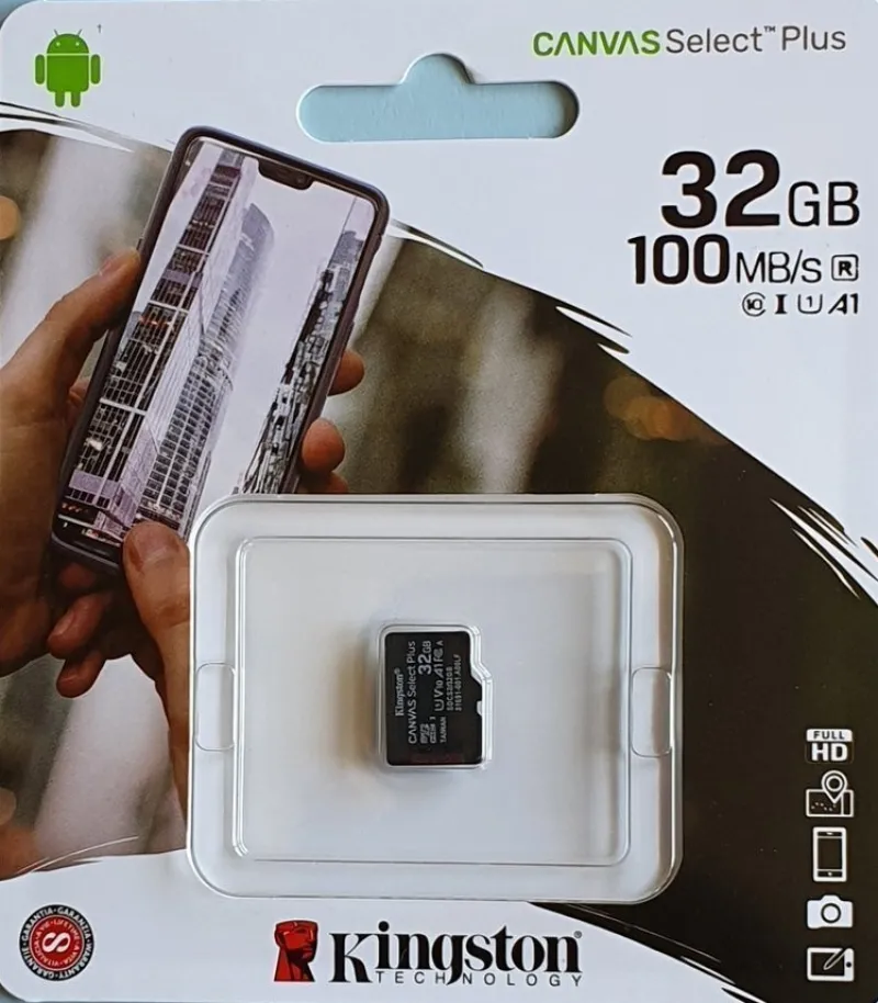 Tradera Mobiltillbehör<Kingston Canvas Select Plus 32 Gb Micro-SDHC Class 10 minneskort - 929-3