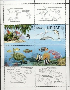 Tradera KIRIBATI - FÅGLAR & HAVETS DJUR**^ Oceanien