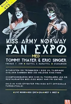 Tradera Kiss Army Norway Fan Expo - Affisch (Tommy Thayer & Eric Singer)^ Musikposters