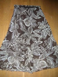 Tradera kjol BRUN chiffon stl 36 Kapp Ahl !^ Damkläder