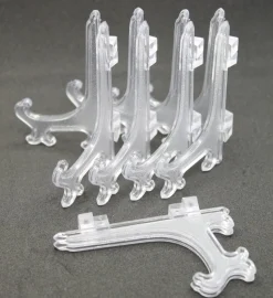 Tradera Klockställ 5st i transparent plast (uret ingår ej) 75mm x 50mm^ Övrigt Klockrelaterat