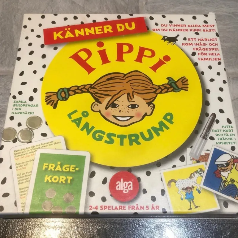 Tradera Känner du Pippi Långstrump^ Bräd- & Sällskapsspel