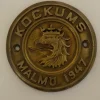 Tradera Järn- & Spårvägsmemorabilia<Kockums Malmö 1947 - Rund Märke