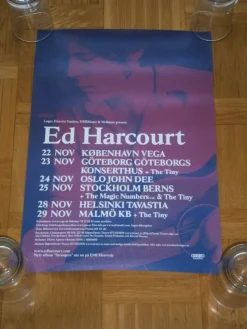 Tradera KONSERTAFFISCH - ED HARCOURT, 22-29 NOVEMBER - Fint Skick!^ Musikposters