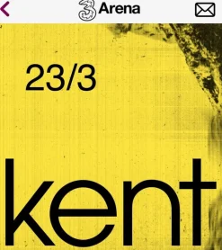 Tradera Konsertbiljett till Kent 23/3 2025> Konserter