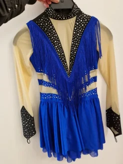 Tradera Konståkning<Konståkning Klänning Svart tävlingsdräkt competition dress figure skating