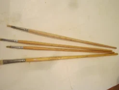 Tradera Konstnärsmaterial. Penslar. 4 st.^ Konstnärstillbehör