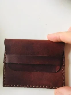 Tradera KORTFODRAL LÄDER HANDGSYTT^ Accessoarer