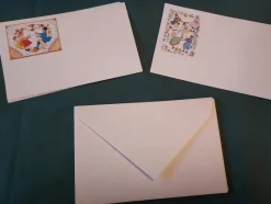 Tradera Kuvert & Brevpapper<KORT/KUVERT för brev 7 st folkdräkt !